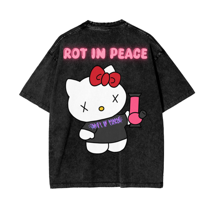 HELLO KITTY ROT IN PEACE TEE